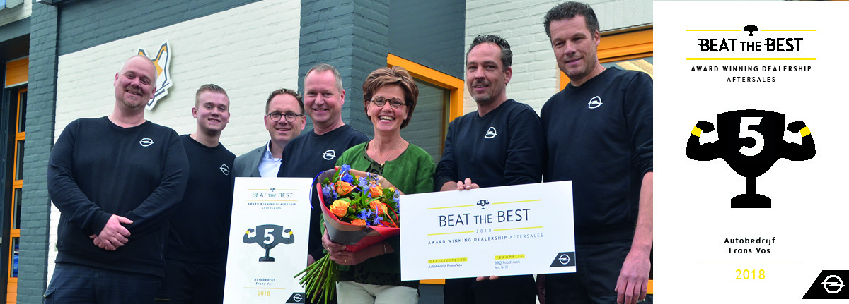 Frans Vos wint Beat the Best Award 2018